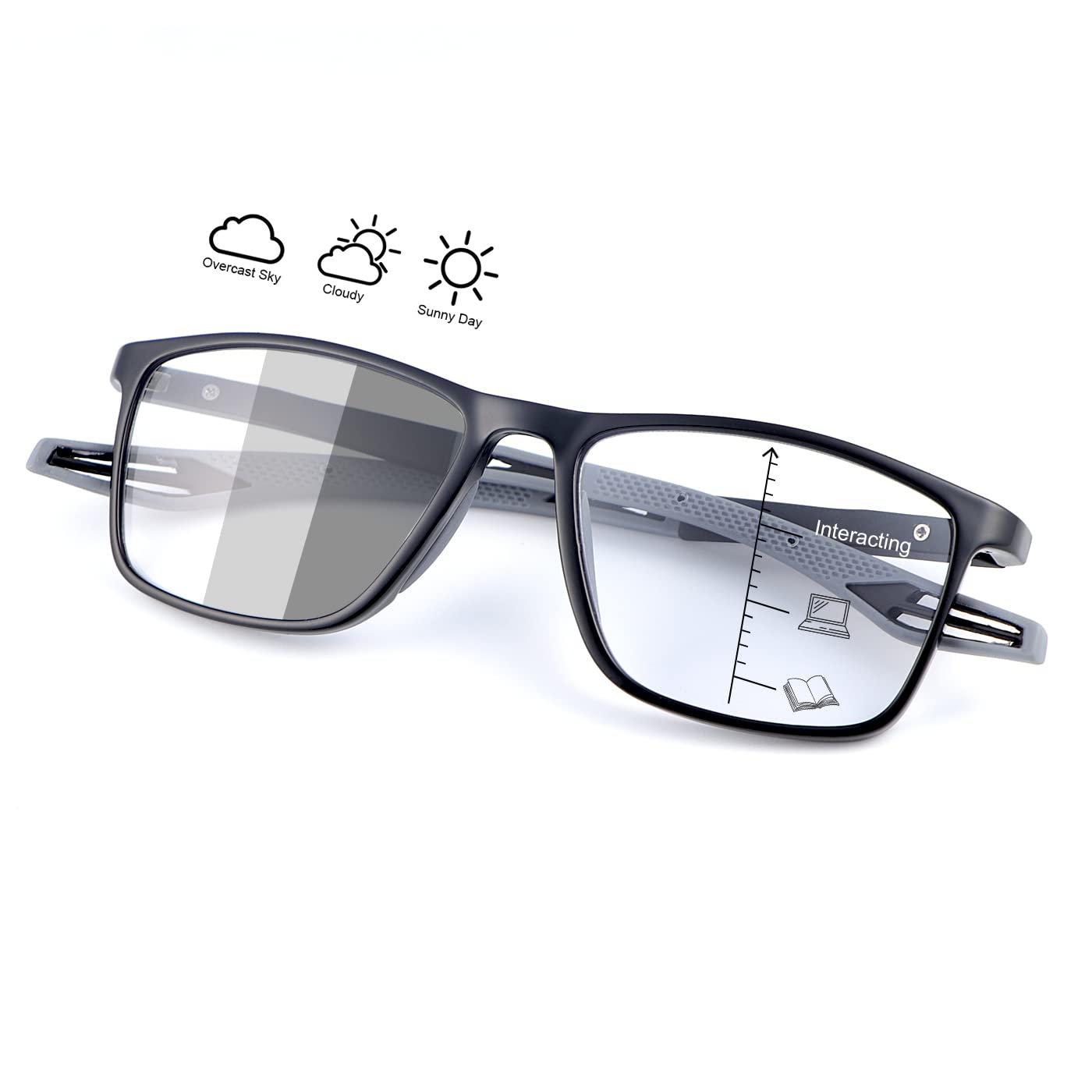 Devirld Progressive Photochromic Multifocus Reading