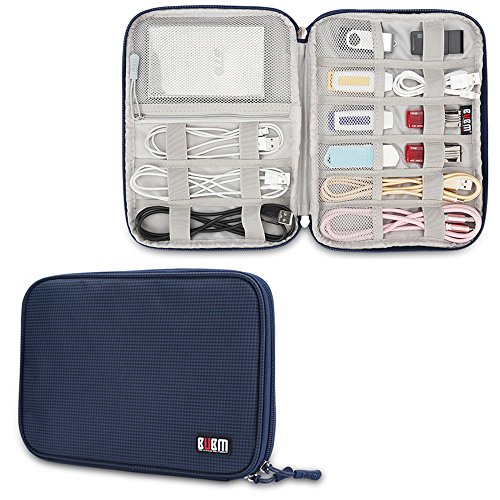 UPC 658126748902, Travel Universal Cable Organizer Electronics Accessories Cases For Various USB Cable,Cords, Phone, Charger, Flash Drive,External Hard Drive,Power Bank,Travel Gear Organizer(1 layer,dark blue)