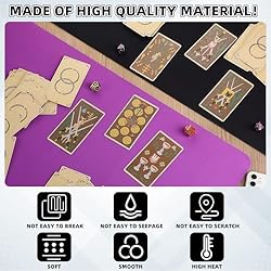 Yexiya 6 Pcs Playing Card Mat Sublimation Blanks
