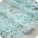 25 inches Width IRIZ Rose Clusters Floral Embroidery Lace Fabric by The Yard (Blue)