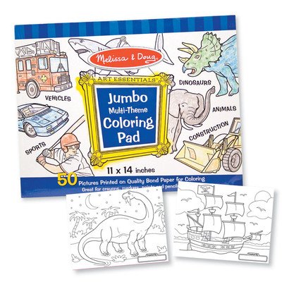 Jumbo Coloring Pad in Blue [Set of 2]