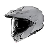 HJC i80 Solid Modular Motorcycle Helmet with HJ-44 Pin-lock Shield, DOT Approved (N Gray, X-Large)