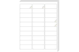 LKXSPLABE 1" x 2-5/8" Mailing Address Labels 3000 Stickers Matte White Compatible with Laser/Inkjet Printer Permanent Adhesive Address Name Tags