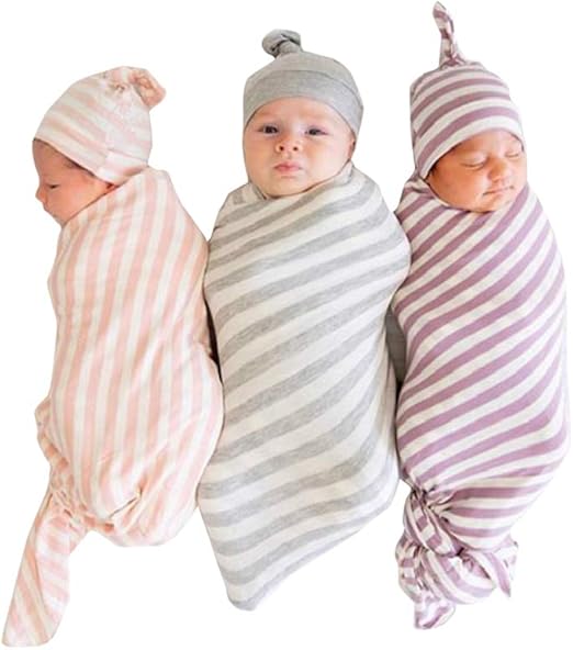 receiving blanket and hat set