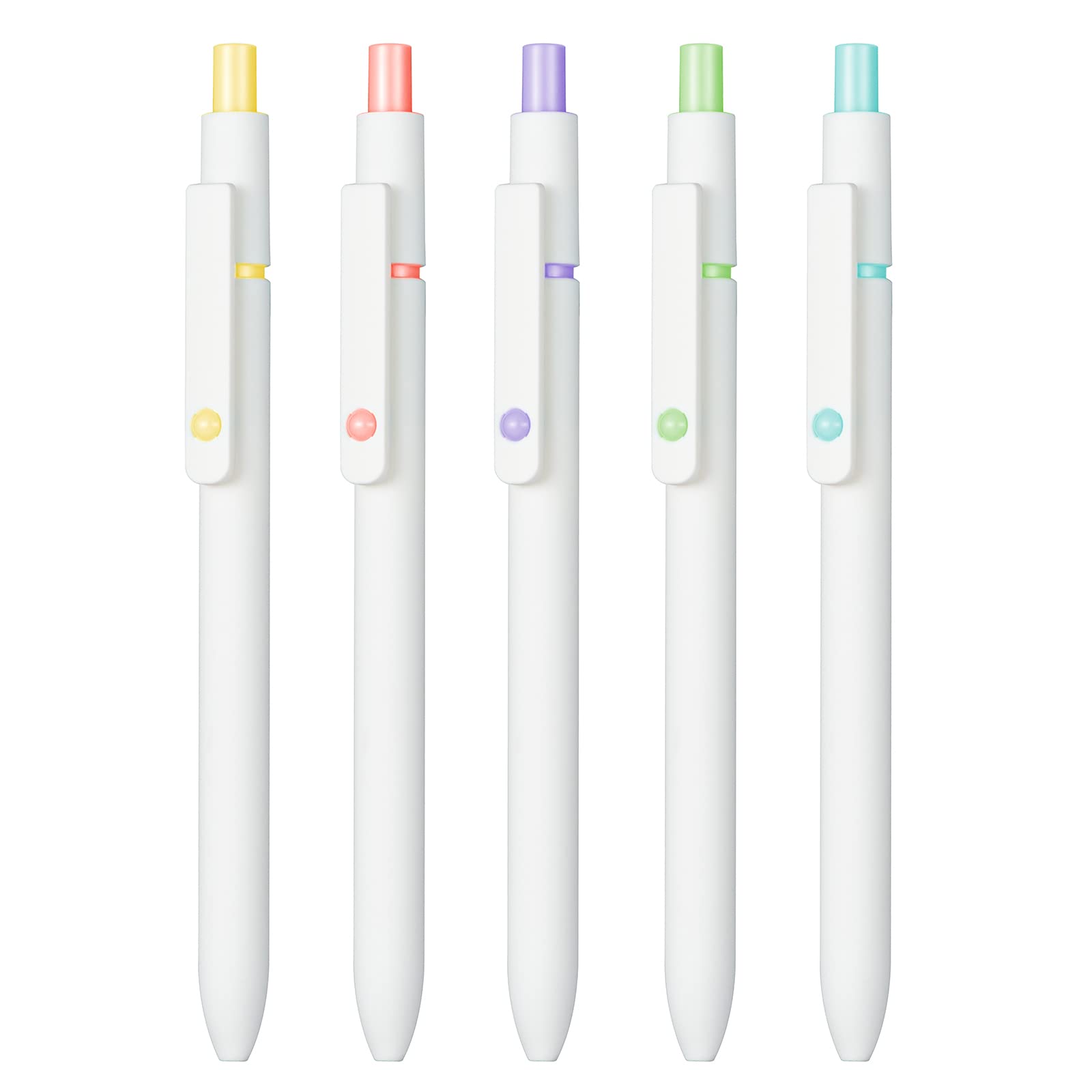 Zennyth 5 PCS Gel Pens Quick Dry Ink Pens Black Ink Fine Point Premium Retractable Ballpoint Pens Uni Style — image 1