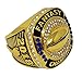 Decade Awards 2018 Gold Plated Fantasy Football Champion Ring | Style B | Heavy FFL League Champ Ring with Stand