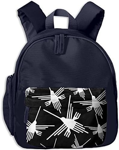 Nazca Lines Hummingbird Kids Cartoon Carrying Bookbags Printed Anti-lost Schoolbags