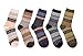 EBMORE Mens Wool Socks Thick Heavy Thermal Fuzzy Warm Winter Crew Socks For Cold Weather 5 Pairs (Classic)