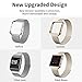 Crodi Fitbit Blaze Bands With New Metal Frame, Stainless Steel Magnetic Milanese Replacement Band for Fitbit Blaze Women Men (Champagne, L)