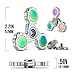 Infinite Spin Precision Fidget Spinner Toy High Speed Hybrid Bearings - Perfect for ADHD, Increasing Focus, Concentration, Quitting Bad Habits: 2 to 5 Min Spin Times: EDC (Silver)