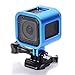 Nechkitter Aluminum Frame Mount for GoPro Hero 5 Session 4 Session Hero Session, CNC Aluminum Alloy Solid Protective Case with Wrench -Blue