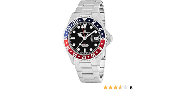 Amazon.com: Revue Thommen GMT Professional Men's Stainless Steel Automatic  Watch - Swiss Made 42mm Analog Black Face 2nd Time Zone GMT Watch for Men  17572.2135 : Revue Thommen: Clothing, Shoes \u0026 Jewelry