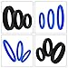 cob Silicone Cock Ring Set Erection Enhancing Penis Ring (3 Blue + 3 Black)