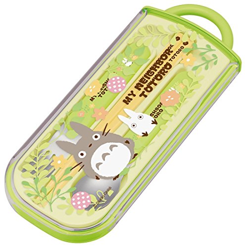 Skater Studio Ghibli My Neighbor Totoro Chopsticks, Spoon and Fork Set "Plants" 39949-7-TCS1AM