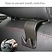 4 Pcs Car Headrest Hook Hanger Seat Organizer,LQSmile Universal Car Vehicle Back Seat Headrest Hanger Storage Hooks for Cloth Bag Purse Grocery(Black -Set of 4) (black)
