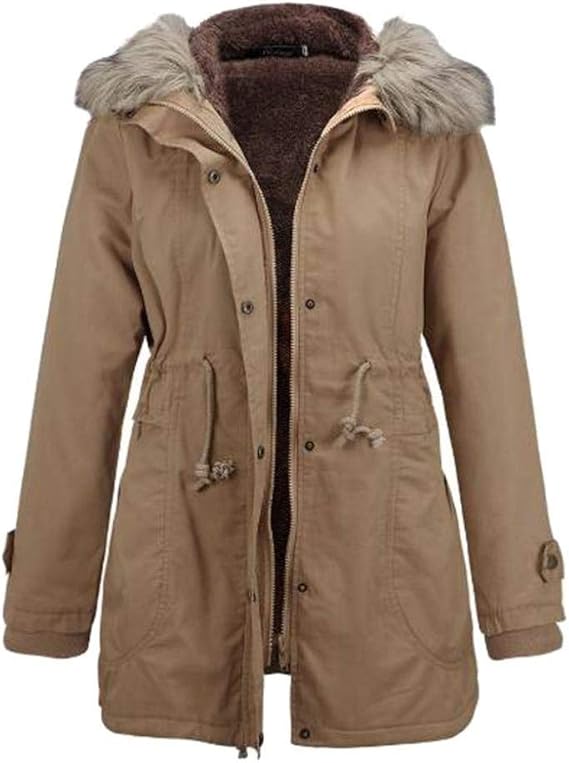 tan winter coat