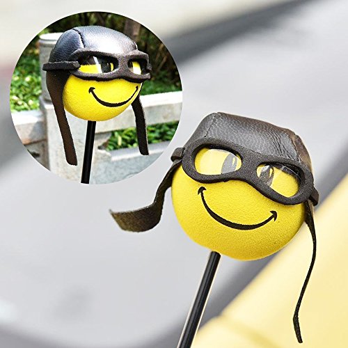 Walmeck Antenna Topper Ball Styling Roof Ornament Yellow Little Cute