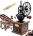 Fecihor Manual Coffee Grinder + Coffee Powder Cleaning Brush, With Grind Settings and Catch Drawer - Classic Vintage Style Manual Hand Grinder Coffee Mill