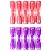 Nail Polish Remover Clips Set, ESARORA Acrylic Nail Art Soak Off Clips Caps 20 Pack with Nail Wipe Cotton Pads 500 Pack