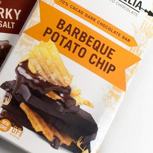 Wild Ophelia Smokehouse BBQ Potato Chip Dark Chocolate Bar, 2 oz