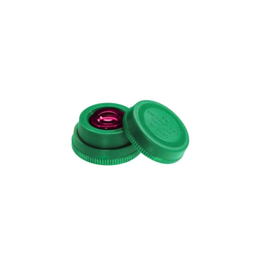 BERGEON 6885-V Green Oil Cup with Red Inner Glass Tool Watchmaker