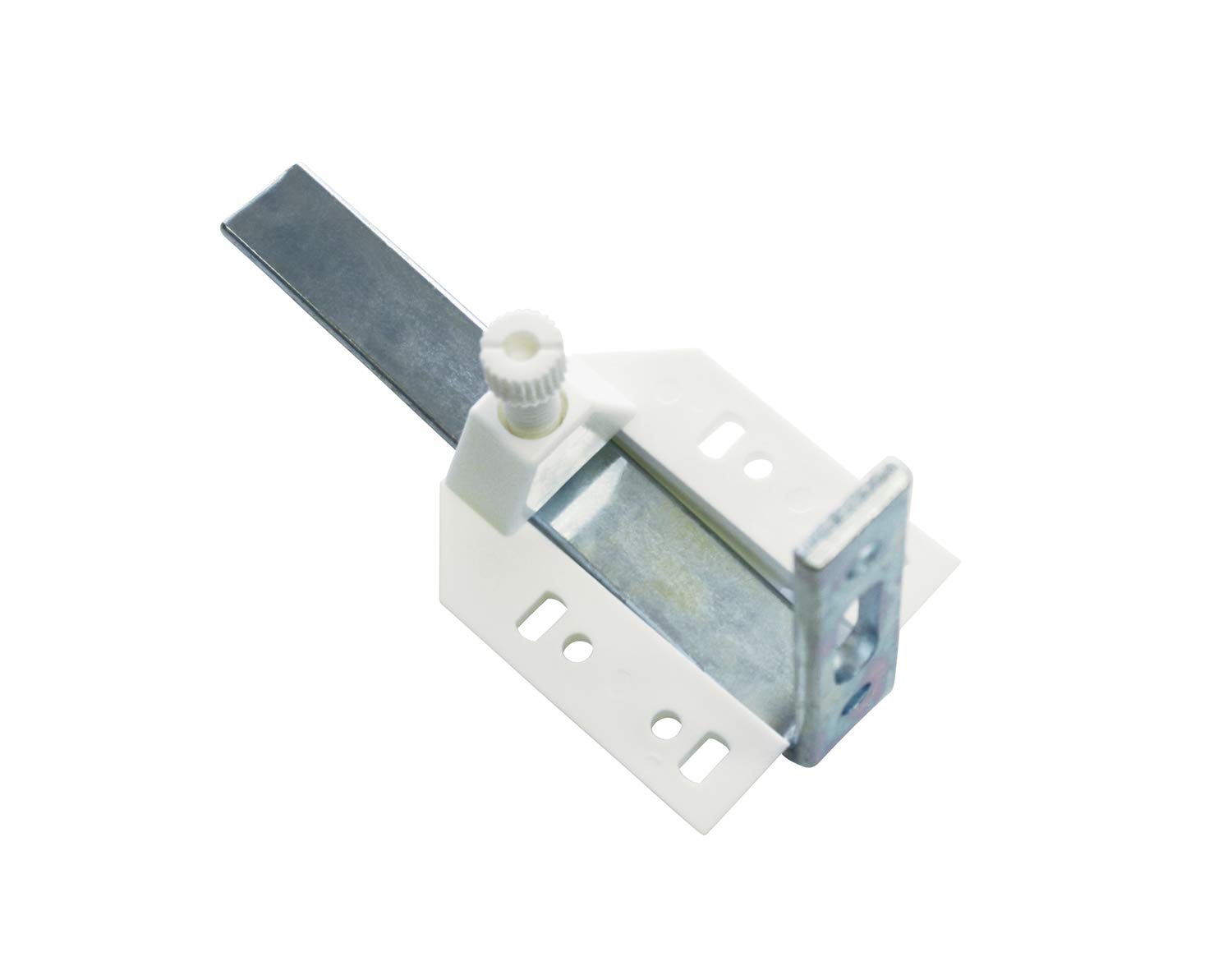 Gardinia 2 Sets White Metal Plastic Curtain Rail Brackets Wall Mounted Brackets 10cm Length 274