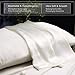 100% Pure Natural Mulberry Silk Pillowcase, 21 Momme 600 Thread Count Hypoallergenic Good For Skin & Hair Soft Breathable Queen Size With Hidden Zipper 1pcs (20×30 inches, Ivory White)