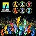Solar Garden Lights Outdoor, 2 Pack Solar Powered Lights with 8 Lily Flower, Multi-Color Changing LED Solar Stake Lights for Garden, Patio, Backyard (White/Yellow)