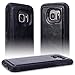 SHANSHUI Wallet Case Compatible with Samsung Galaxy S7, Detachable 2 in1 RFID Blocking Holster PU Leather Case with Cards Holders and Cash Pocket (S7-Black)