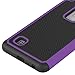LG Stylo 2 Case, LG Stylo 2 V Case, OEAGO [Drop Protection] [Shock Proof] - Hybrid Dual Layer Rubber Plastic Impact Defender Hard Case Cover Shell for LG Stylo 2 / LG Stylo 2 V/LG Stylus 2 - Purple