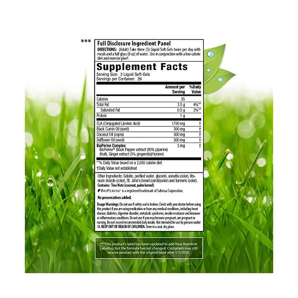 Irwin Naturals CLA Lean Body Fat Reduction High Potency Conjugated