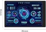 Gathukila 3.5 Inch USB Computer CPU GPU RAM HDD Monitor AIDA64 Black Secondary view 8