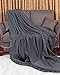Utopia Bedding Fleece Blanket Queen Size Grey Soft Cozy Sateen Bed Blanket Microfiber