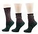 QUANGANG Women's Loose Cotton Crew Slouch Boot Socks House Winter Warm 4-Pack
