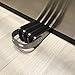 SleekStopper SW-041C Decorative Stainless Steel Door Stopper with Rubber Treads and Metal Handle (2 Pack)