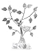 JPSR Bejeweled DisplayBird Nest Jewelry Tree Earring Holder~Bracelet Stand~Necklace Organizer Jewelry Display (Antique Silver)