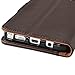Note 5 Case, Abacus24-7 Samsung Galaxy Note 5 Wallet with Flip Cover and Stand, Brown