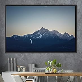 signwin Framed Canvas Wall Art Mountainscape Aerial Dramatic...