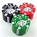 niceEshop(TM) Poker Card Splice Tobacoo Herb Grinder with Pollen Catcher (Random Color)