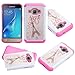 Galaxy Express 3 Case, Galaxy Amp 2 Case, J1 2016 Case, LUXCA Robust Defender [Shock Proof] Hybrid Dual Layer Ultimate Protective Back Cover for Samsung Galaxy Express 3 (Paris Eiffel Pink)
