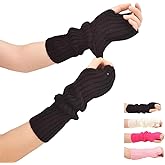 VTTDB Arm covers cute women kawaii japanese harajuku Y2k Arm Warmer for Girls Goth Gloves Fingerless Knitted Arm Sleeve