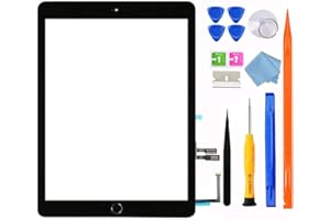 JPUNG for iPad 6 (6th Gen 2018 Released) Screen Replacement Glass Digitizer, Only for 6th Generation A1893 A1954 Touchscreen 9.7 Inch Front Panel, with Home Button +Full Repair Tools Kit