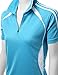 Coolon 2 Tone Collar Zipup Polo T-Shirt Blue L