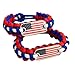 International Charms 4th of July Bracelets American Flag Paracord Bracelets (2) Pack (United States)