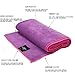 SUMI ECO ECO-FRIENDLY The Perfect Yoga Mats Towel – Super Soft, Sweat Absorbent, Multicolored Wicking, Non-Slip Bikram Hot Yoga Rug for Pilates Lovers (Purple | Edge Pink)thumb 1
