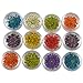 DDLBiz 12 Colors Beautiful 3D Decoration Real Dry Dried Flower For UV Gel Acrylic Nail Art Tips Nail Stickers Decal