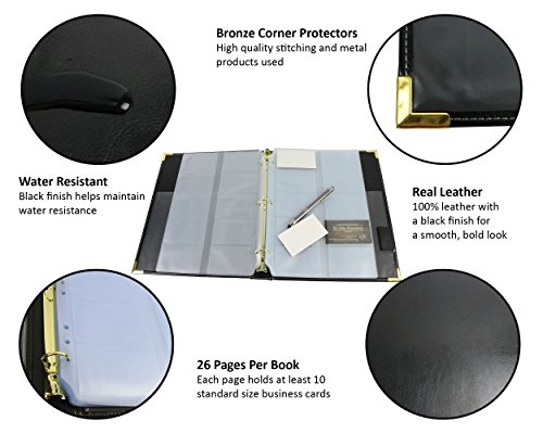 Bailey Card Holder For Business Cards, Business card Book, Business Card Pages, Business Card Organizer, Business Card Binder, Business Card Holder