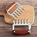 JEANTRIX Meat Claws,Meat Shredder Claws, Stainless Steel BBQ Meat Claws for Shredding Meat with Wood Heat Resistant Handle (Gules)