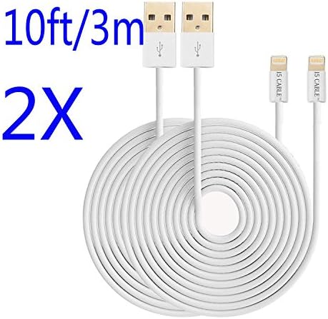 iPhone Cable,I5 Cable(TM) Lightning to USB Cable iPhone Charger for iPhone 7/7 plus 6/6s/6 plus/6s plus,Se/5s,iPads Air/Minis (10Foot/3meter 2-Pack)