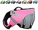 VIVAGLORY Sports Style Dog Life Vest, Dog Life Jacket for Swimming & Boating, Ripstop & Buoyancy for Puppy Doggy, Lifejacket with Handle, S, Pink